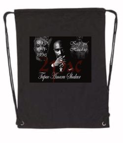 Tupac Drawstring Bookbag