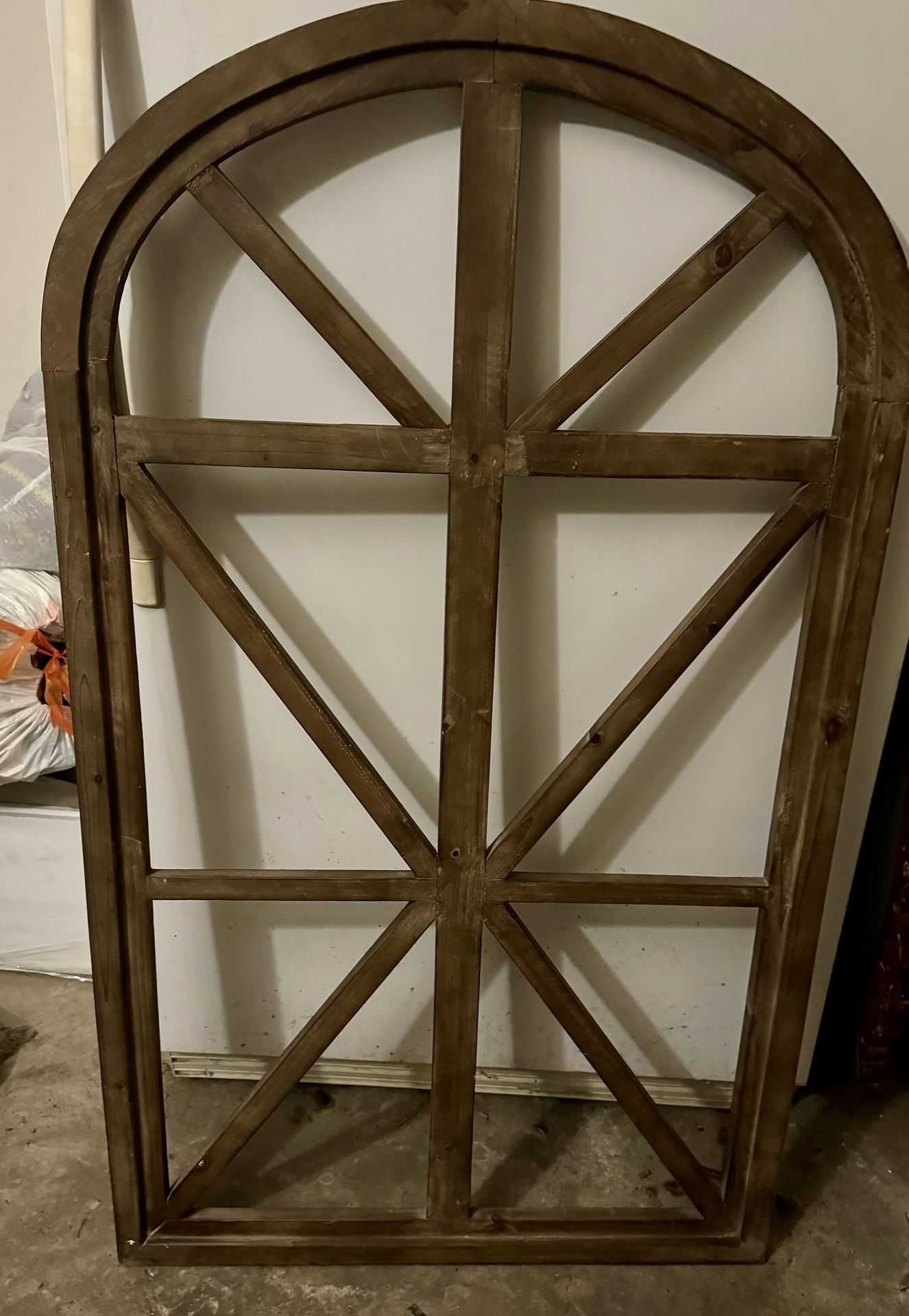 Decorative brown arch