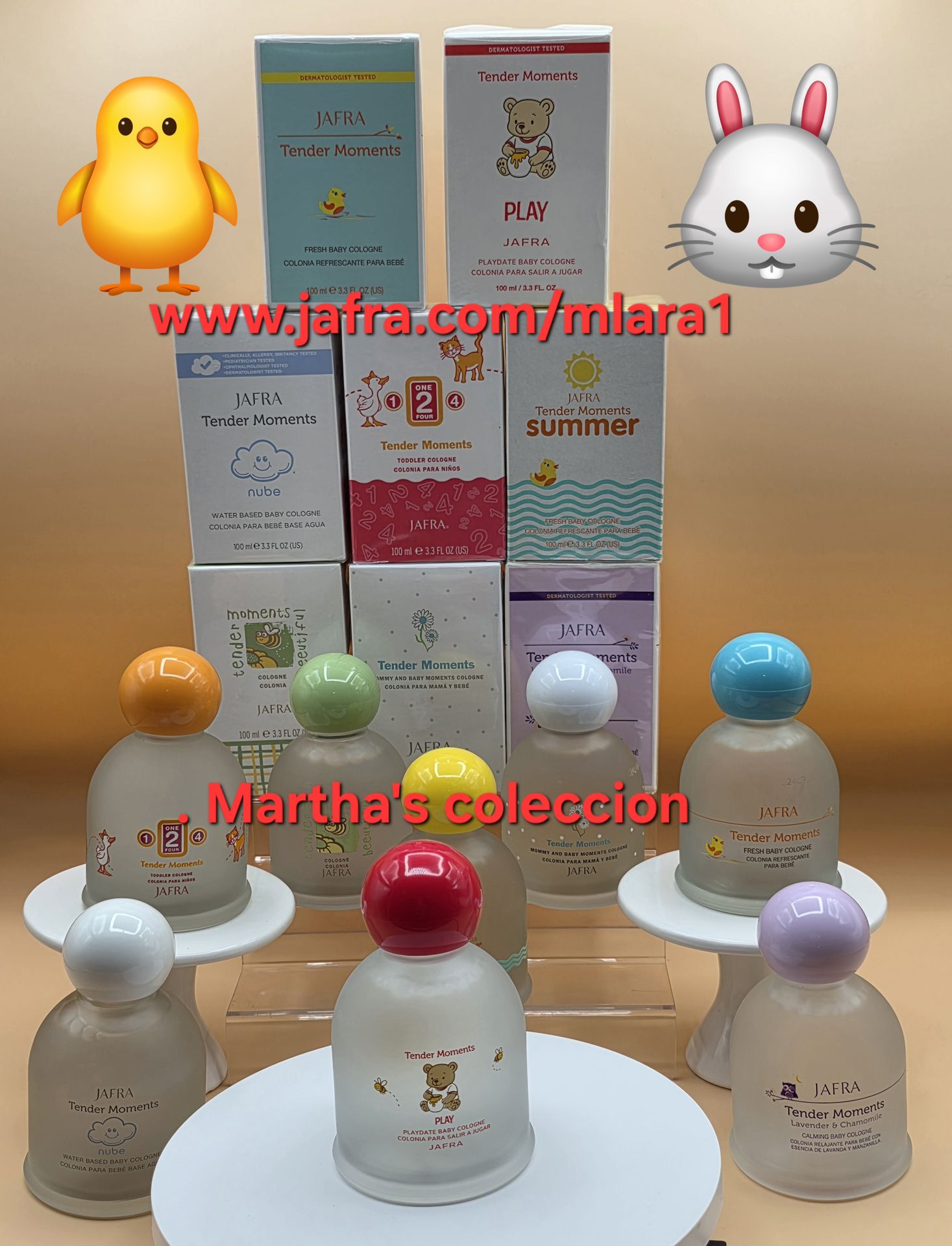 Jafra tender moments play nuevo aroqma coleccionalos todos,regular $28 +tax y envio.