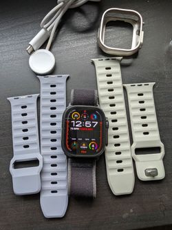 Apple watch ultra 2. 100% battery health. Extra Bands.