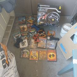 Ps3 Controllers And Games(Ferrari Gt Racing Well Broken Pedal Fixable )pickup In Westcovina)