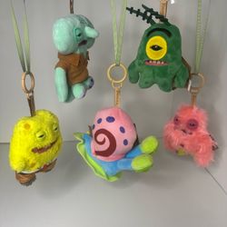 Zuru Fuggler x SpongeBob SquarePants Plush Keychain (Set of 5)