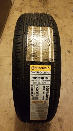 One tire Continental 205/65R16