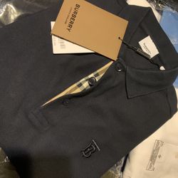 Navy Burberry Polo