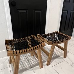 2 Small Stools 
