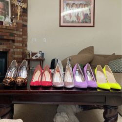 Heels For Sale! All Sz 10 W Steve Madden, Jessica Simpson, Nine West And Loslandifen And Quepid
