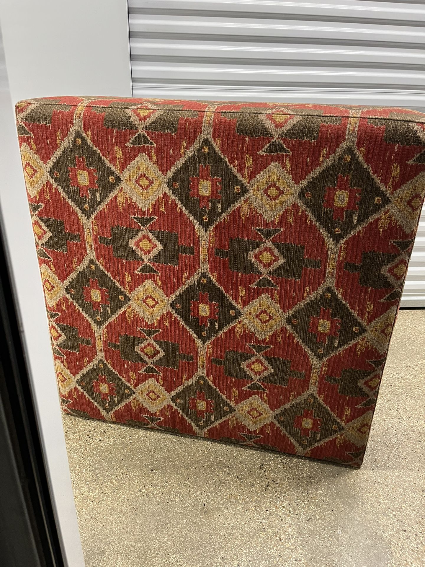 Large Color Square Ottoman