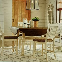 Ashley Bolanburg Counter Height Dinning Table & 6 Barstools Set