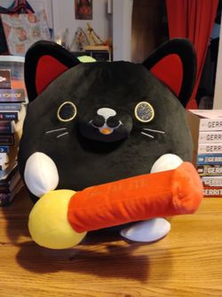 ZURU Snackles Luna the Black Cat Super Sized 14-inch plush toy