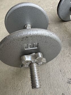 Cast Iron Adjustable Dumbbell Set