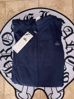 Alo Navy Zip Ups