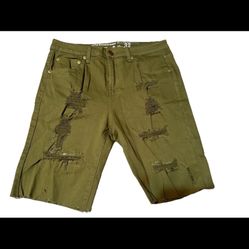 LRG Green Jean Shorts
