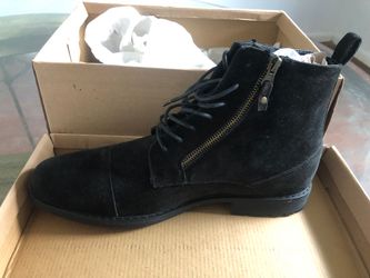 ASOS lace up boots with double zip size 11 mens