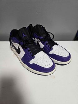 Air Jordan 1 Low 'Court Purple' – Size US 10