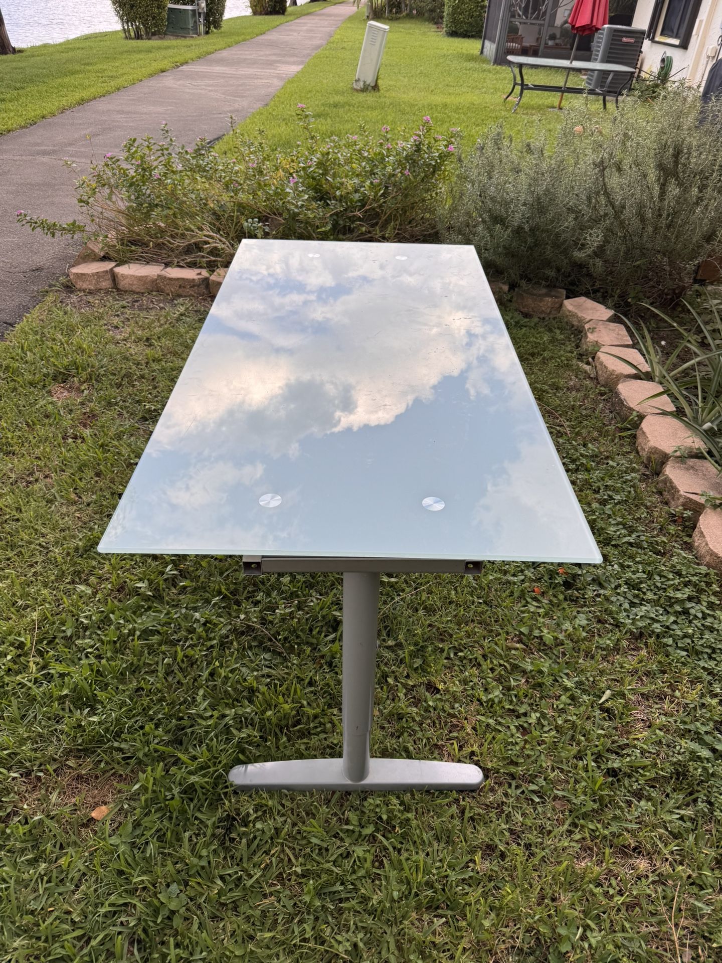 Like New Glass desk