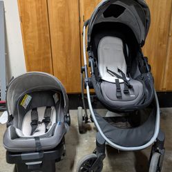 Graco 3-in-1 stroller infant car seat combo