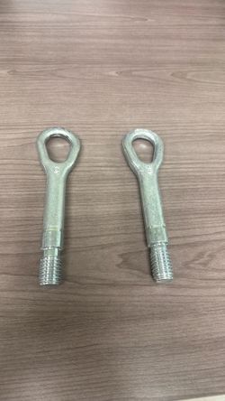 Galvanized Eye Bolts with Threaded Shank – Pair