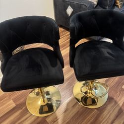 Black And Gold Bar Stools 