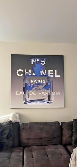 SUPER RARE 48" x 48" ANDY WARHOL CHANEL No5 STRETCHED CANVAS