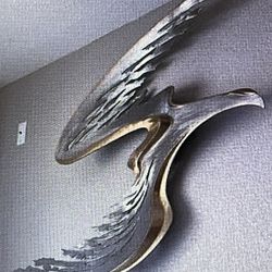 Heavy Metal Bald Eagle Sculpture $200 