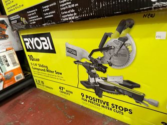 Ryobi 7-1/4” sliding compound miter saw only asking $185 (financing available)
