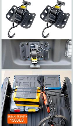 2PCS Retractable Ratchet Straps