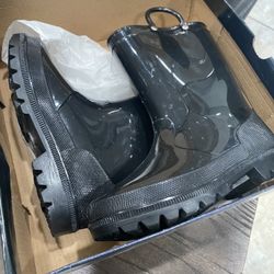 Blk Light Up Rain Boot