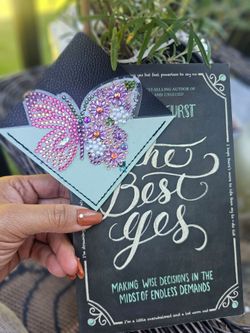 Butterfly Corner Bookmark- Diamond Art