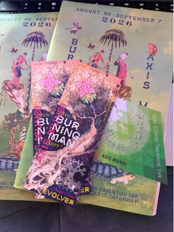 2 Burning Man 2026 Tickets + Vehicle Pass