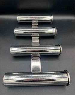 Amarine Made Boat 4Rack Fishing Rod Holders Mirror Stainless Steel Yacht Rod Pod