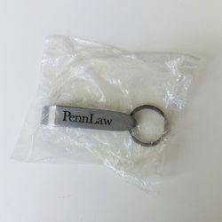 Key Chain-Bottle Opener. University of Pennsylvania Law School logo.Attach it to your keys and you will be always ready to have a sip of beer or water