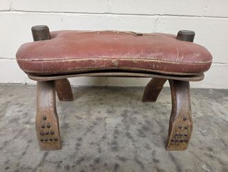 Vintage Camel Saddle Stool