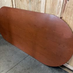 Mid-Century Modern style oval conference table - Excellent Condition- 96” x 42” - Originally $1299