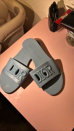 Dior slippers, blue comfortable for a beach and summer ware  where