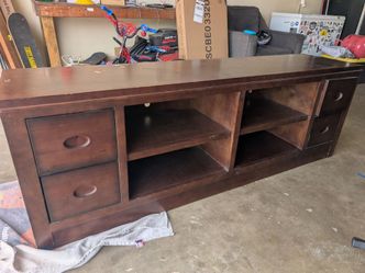 Wood entertainment center