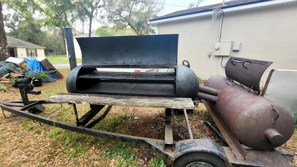 Custom Bbq Smoker Trailer
