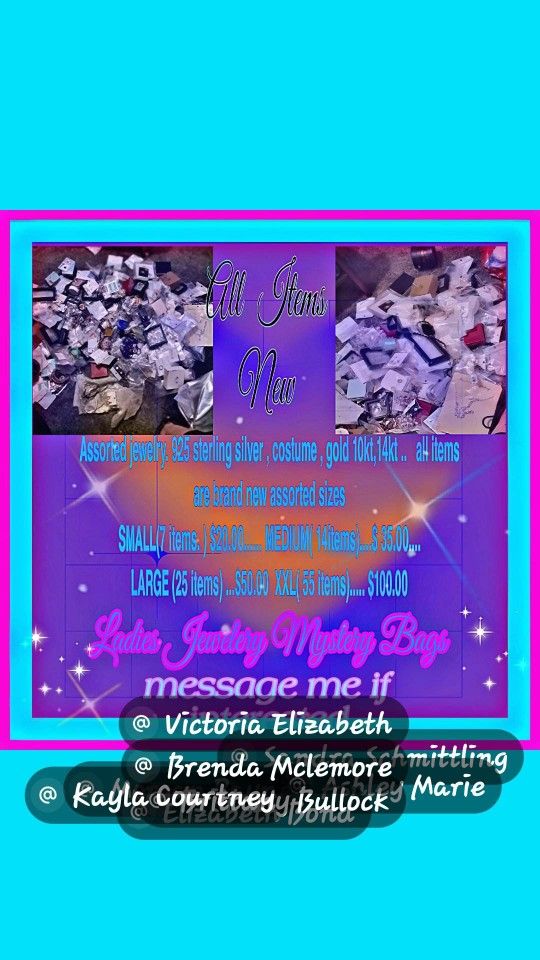 Ladies Jewelry Mystery BAGS
