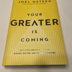 Your Greater Is Coming hardcover book