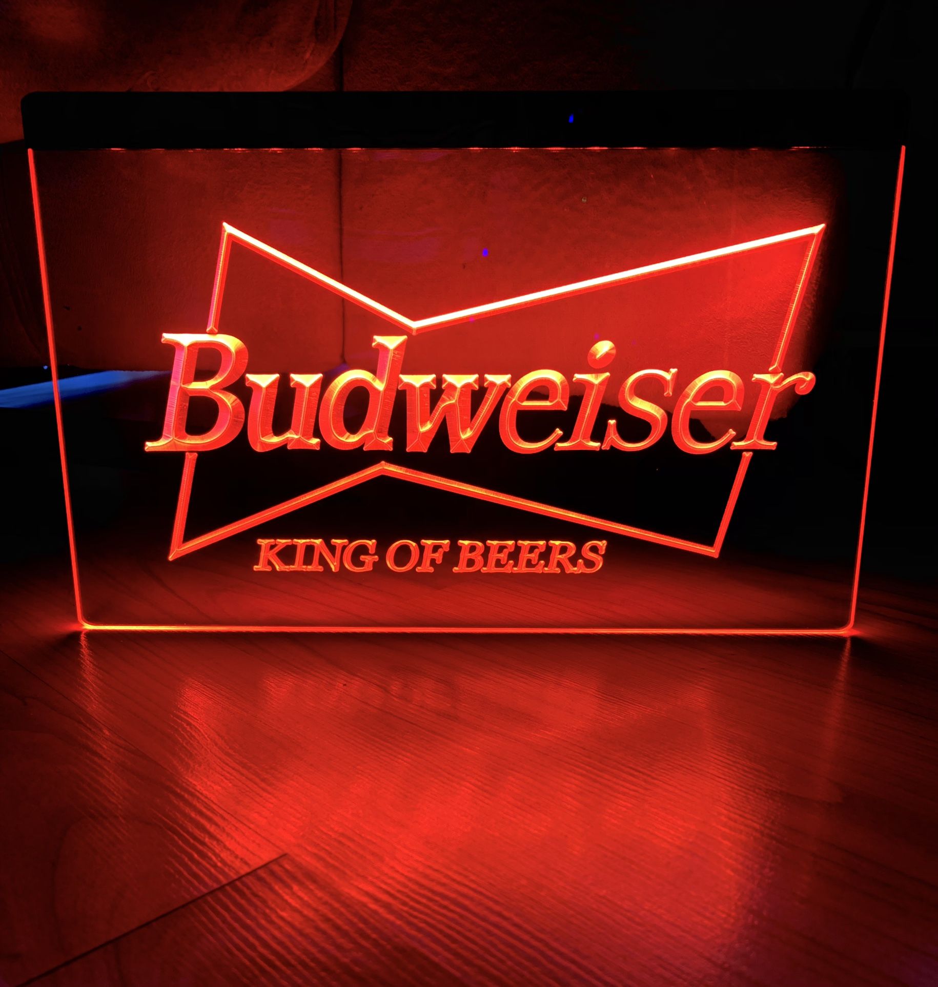 BUDWEISER LED NEON RED LIGHT SIGN 8x12