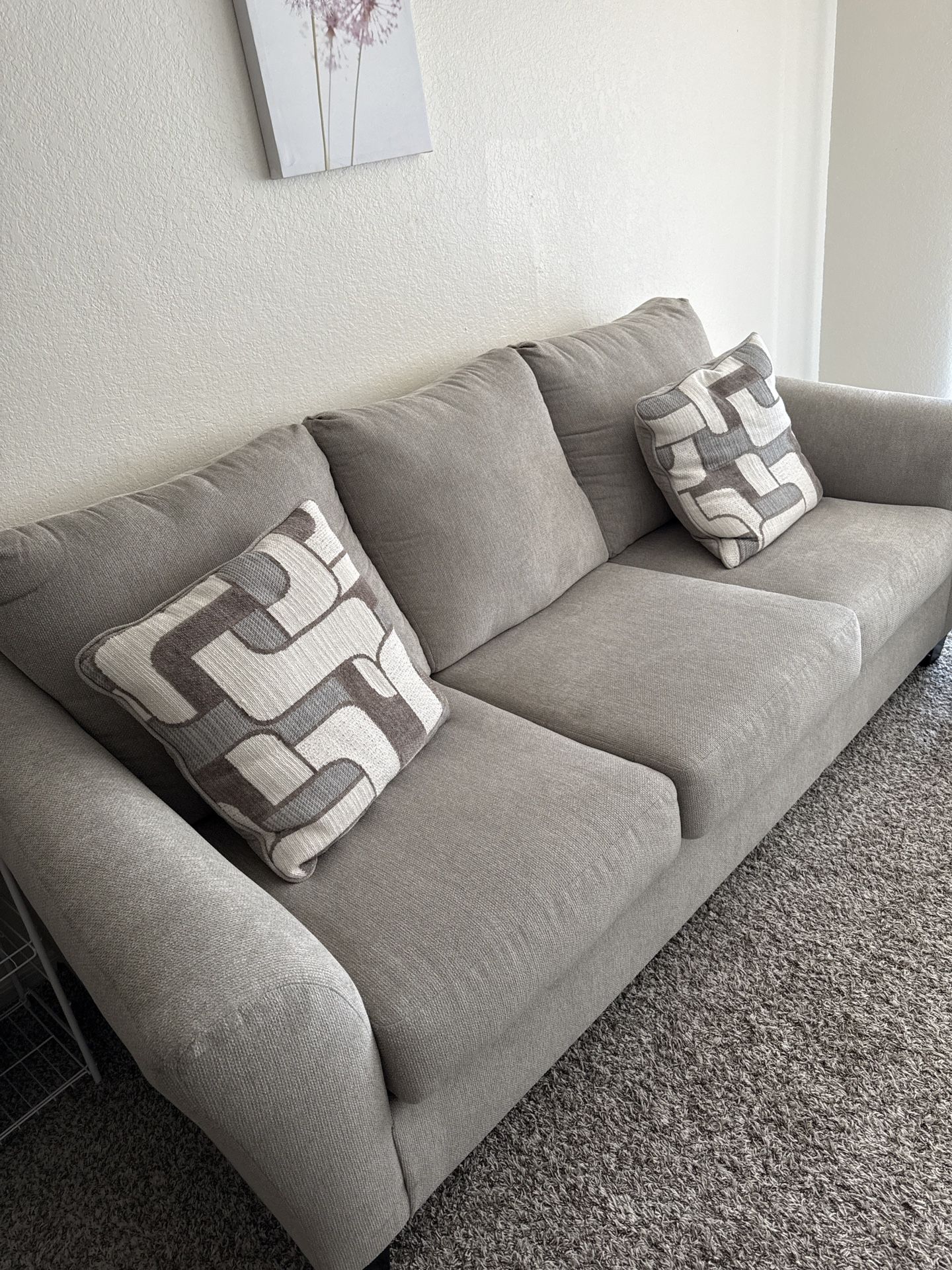 Gray Sofa And Love Seat