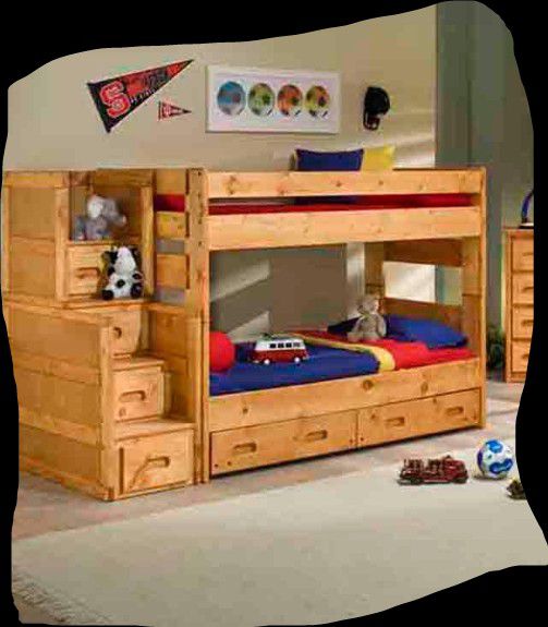 Twin Twin Bunk bed With Drawer Stairs And Drawer Storage