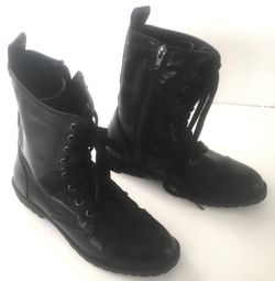 UNIVERSAL THREAD Womens Black Leather Casual Shoes Size 6 M