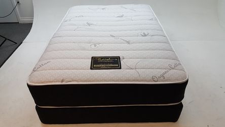 Double sided pillow mattress and box spring