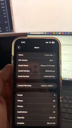 17 pro max 256 lock verizon