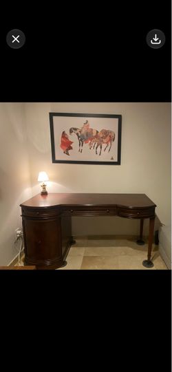 Traditional Cherry Wood Writing Desk
