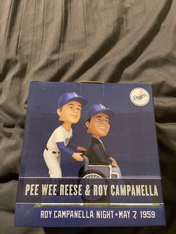 2014 Dodgers SGA Pee Wee Reese & Roy Campanella Bobblehead new in box!!