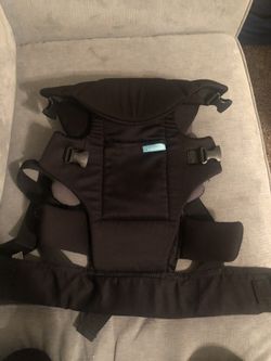 All black baby carrier