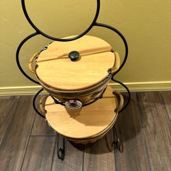 Longaberger Wrought Iron Santa Clause 