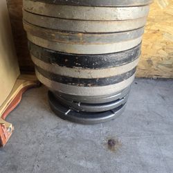 585lbs Of 13 Olympic 45lbs Plate Set