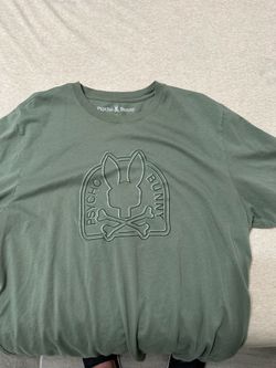 Psycho Bunny Olive Green Graphic T-Shirt